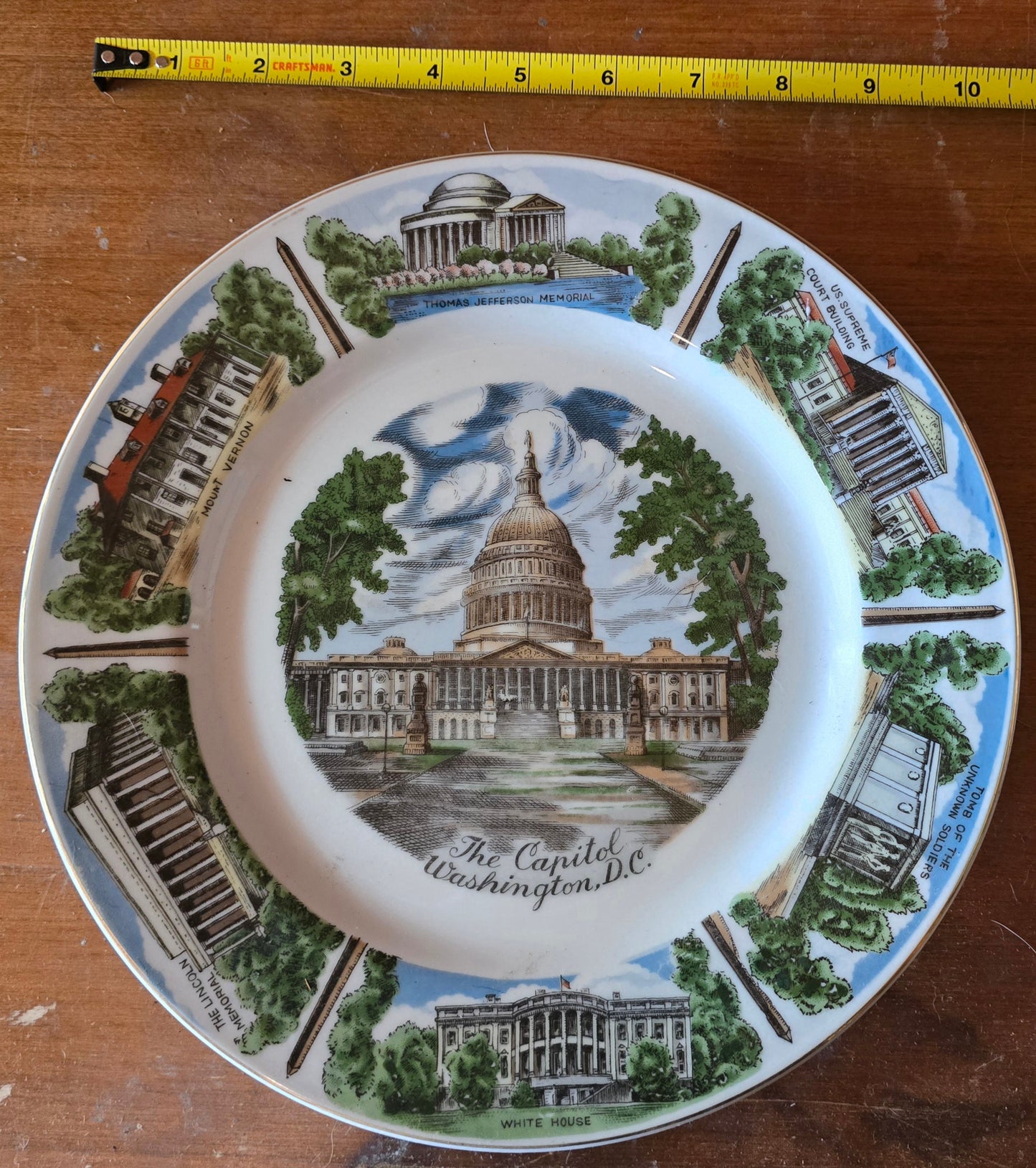 USA vintage wall plate