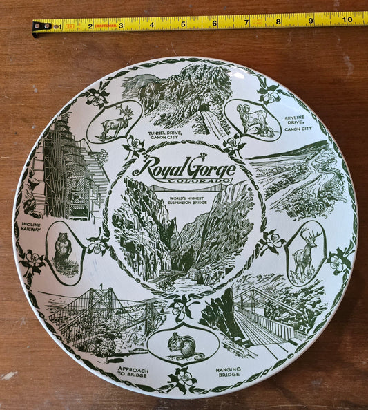 Royal Gorge vintage wall plate