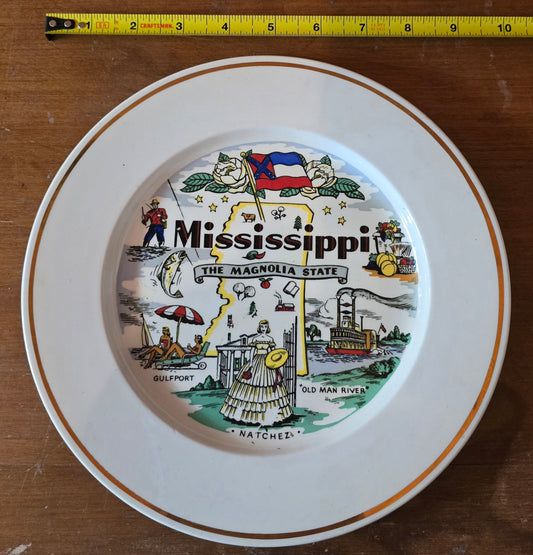 Mississippi vintage wall plate
