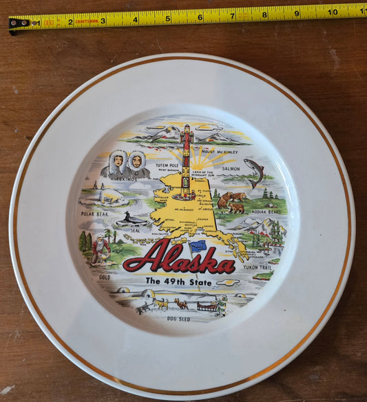Alaska vintage wall plate