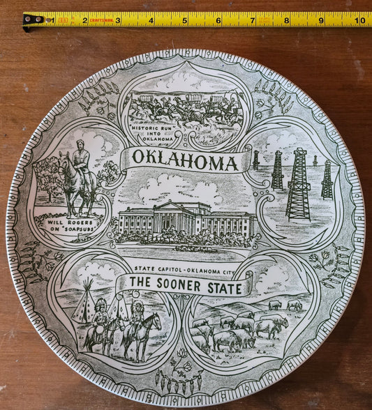 Oklahoma vintage wall plate