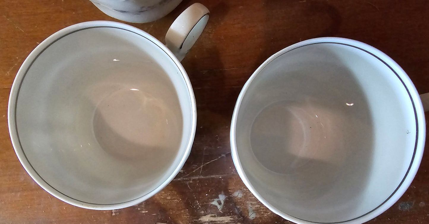 Vintage tea cups set of 7