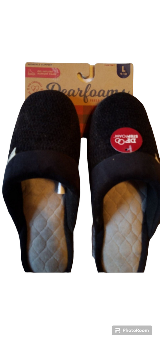 Black large Dearform slippers