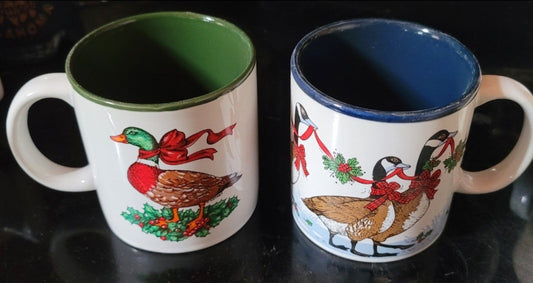 Duck & Geese Holiday mugs