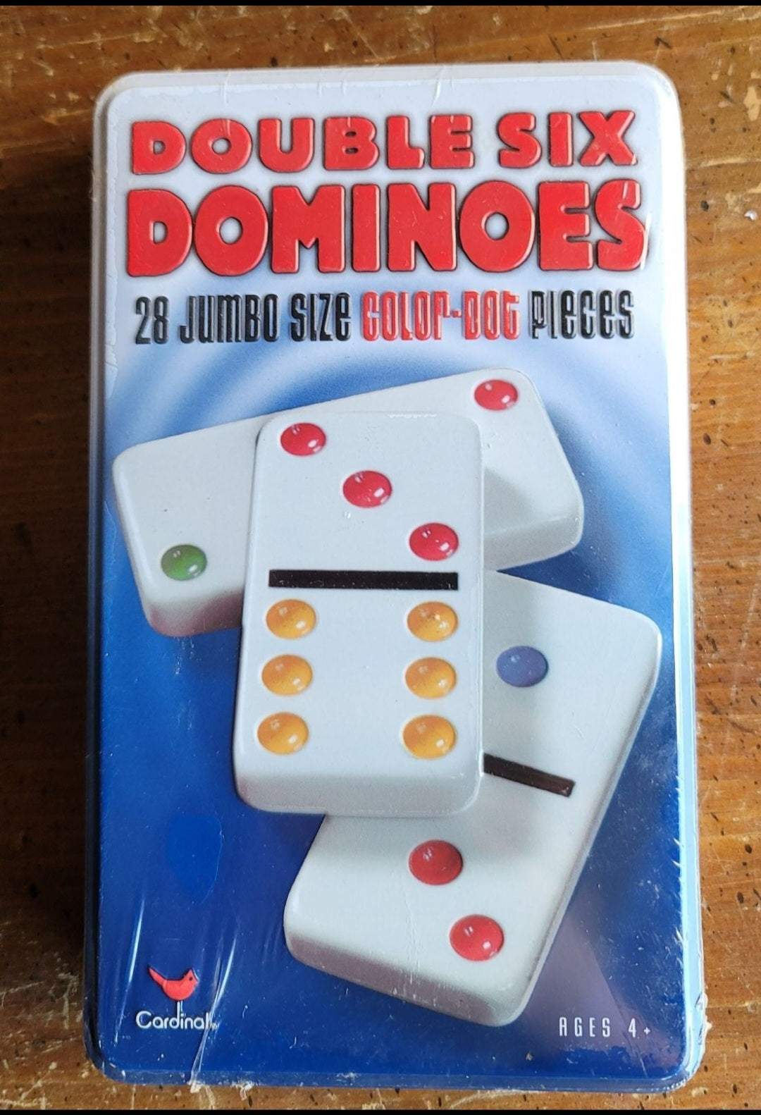 Jumbo color-dot dominoes