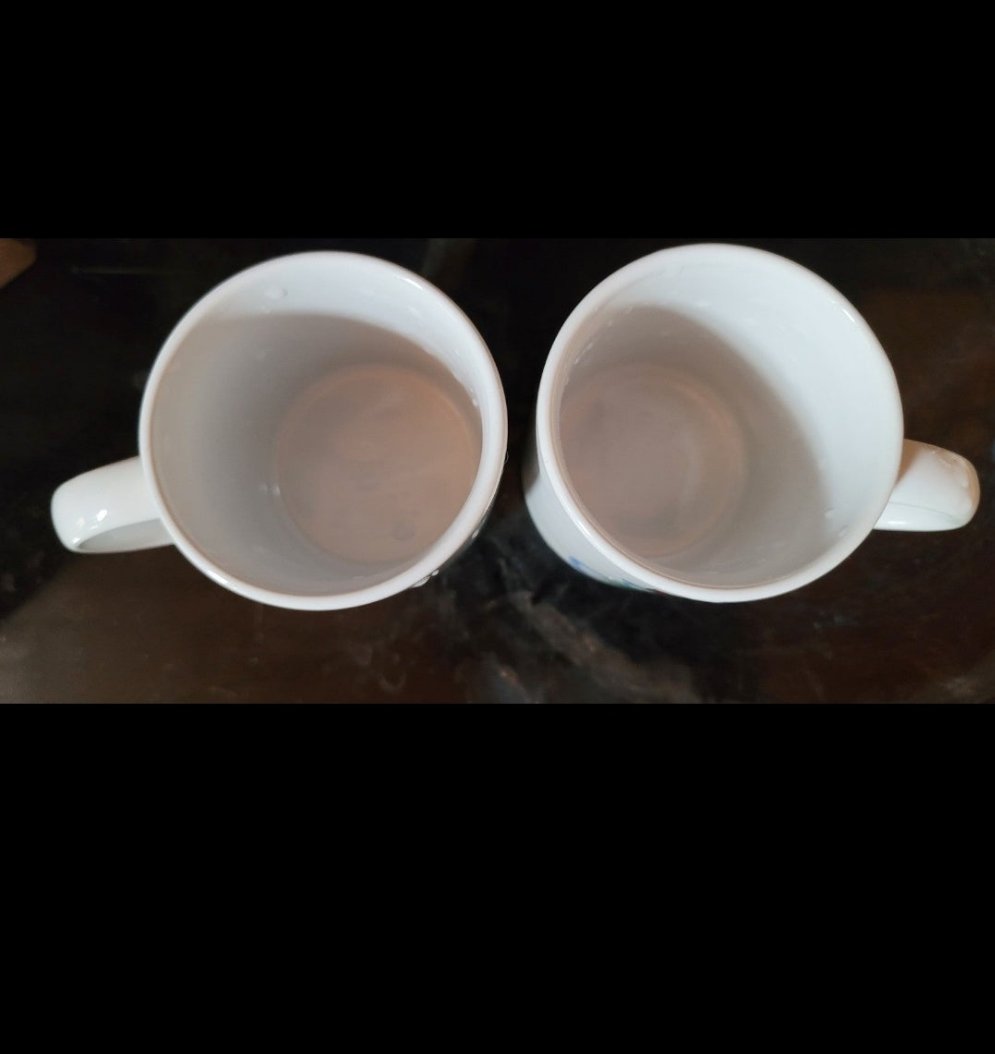 Pair of snowman coffee cups