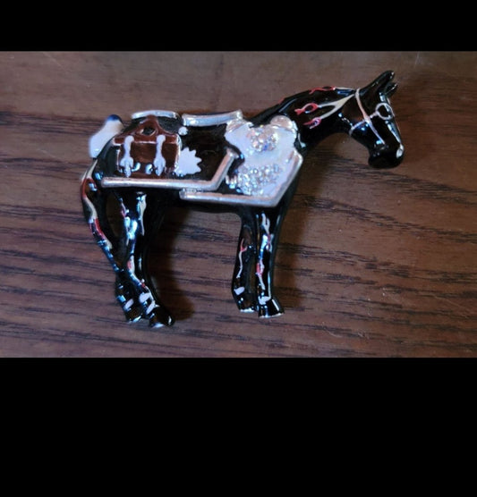 Painted Ponies motorcycle pin
