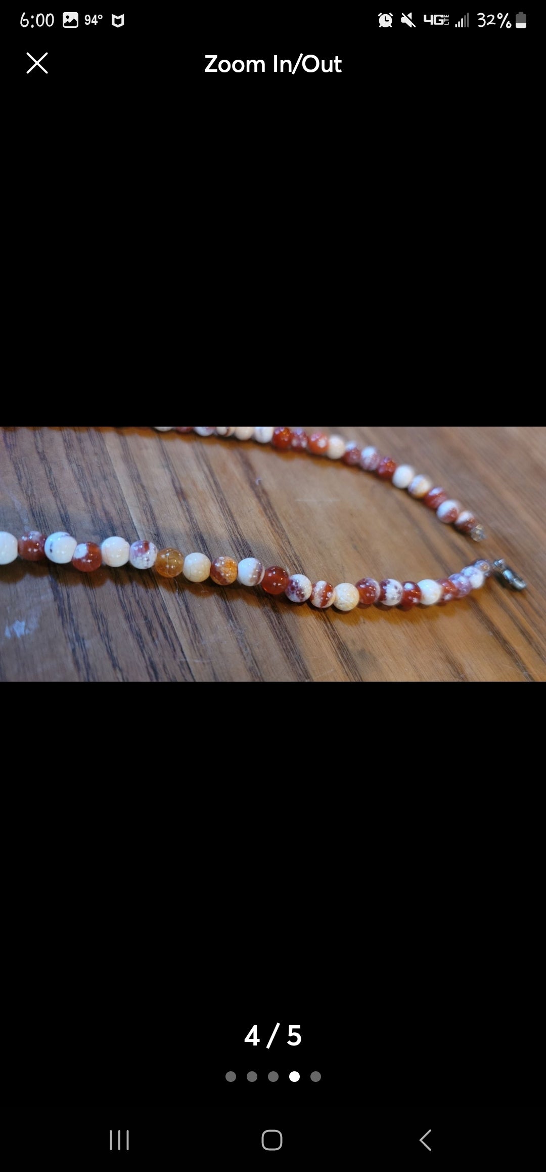 Unique bone bead necklace